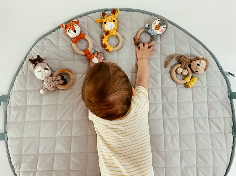 Piccoli Toys Marzio il Pinguino sonaglio uncinetto