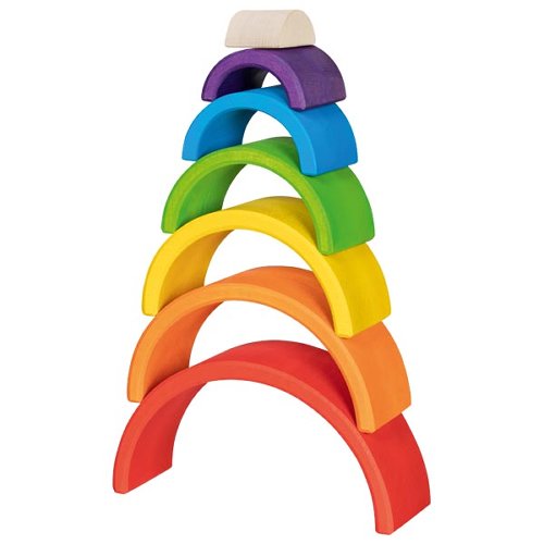 The Dida Piccolo Arcobaleno costruzioni legno 7 pezzi