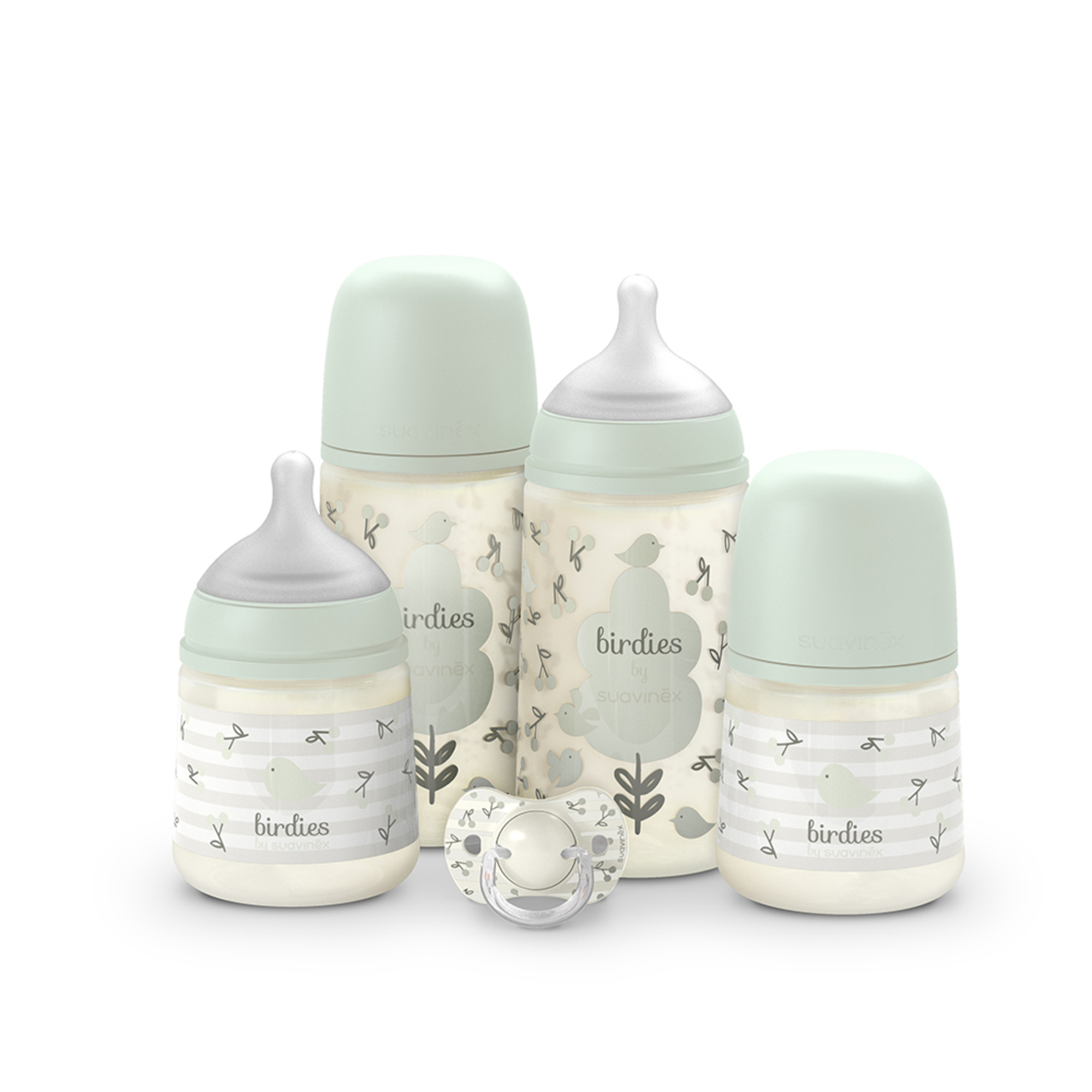 Suavinex Birdies Essential set regalo verde nascita